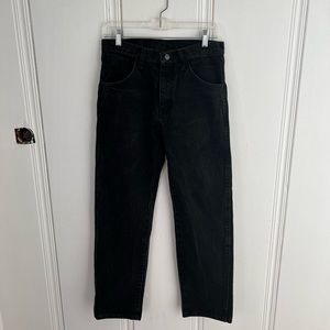 Vintage Slight Wash Black Jeans 30x30